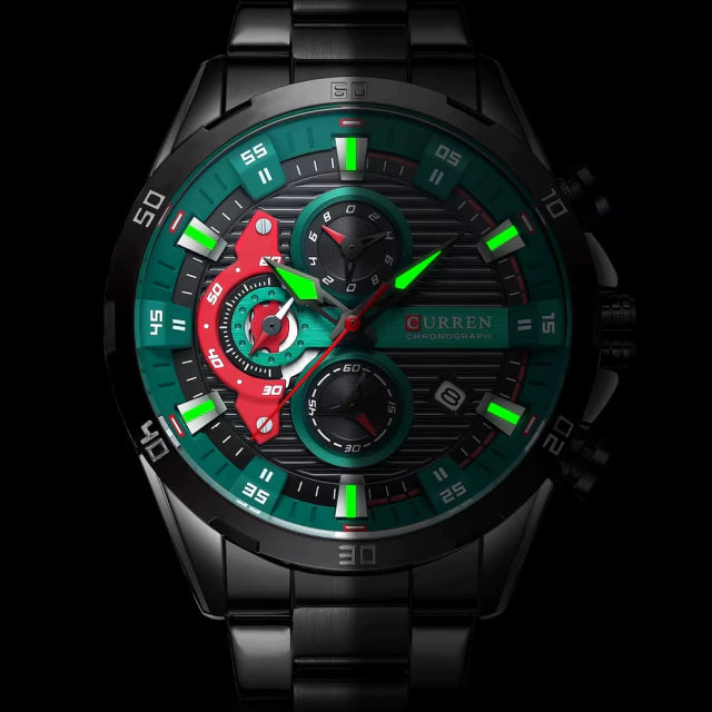Relógio Executivo Curren Chronograph  Masculino
