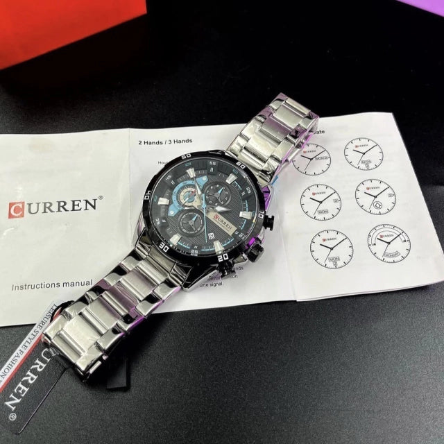Relógio Executivo Curren Chronograph  Masculino