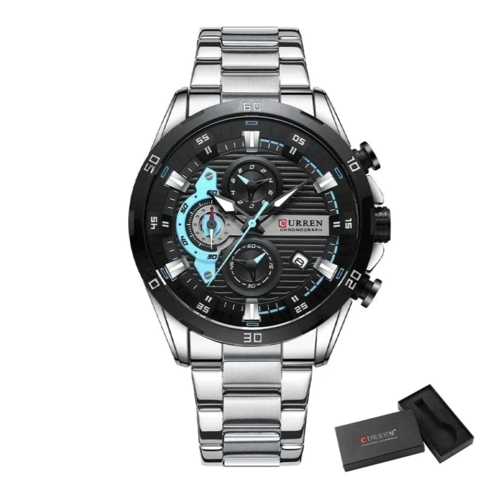 Relógio Executivo Curren Chronograph  Masculino