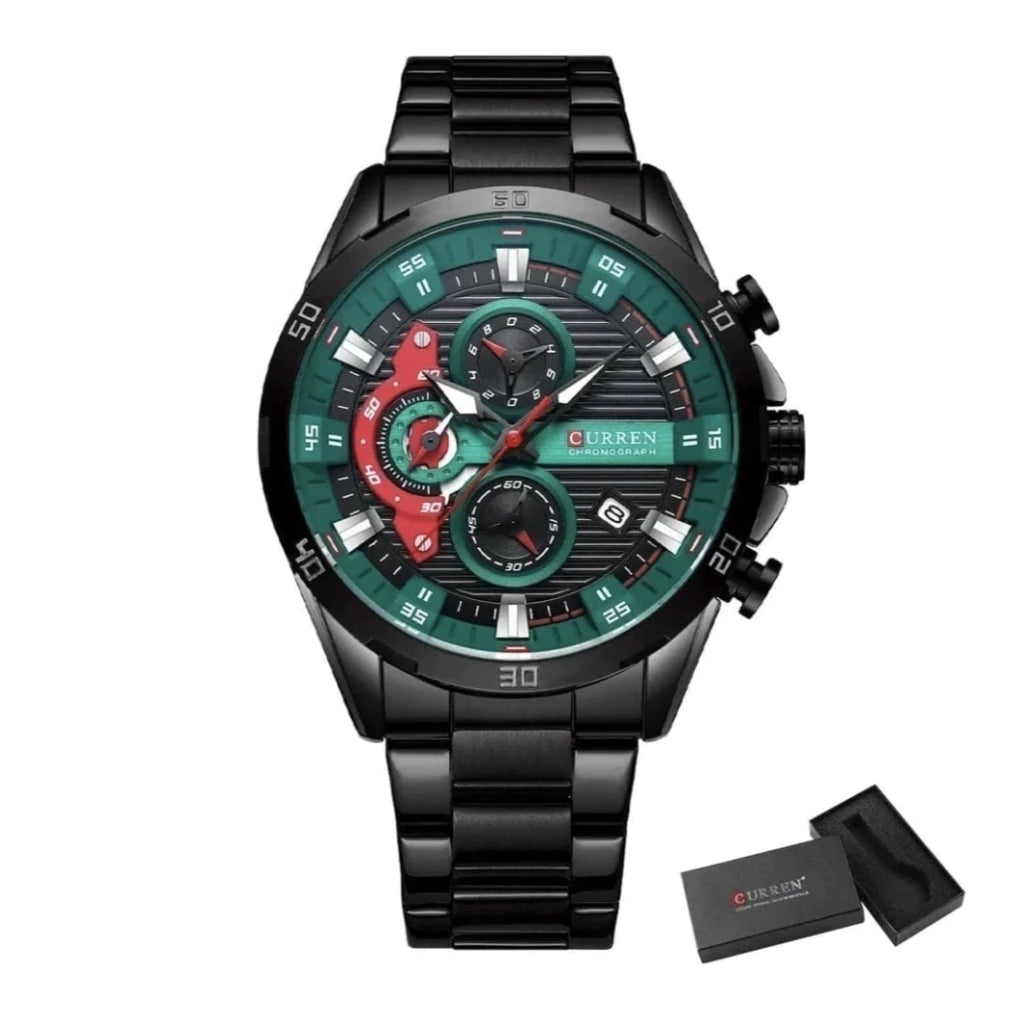 Relógio Executivo Curren Chronograph  Masculino