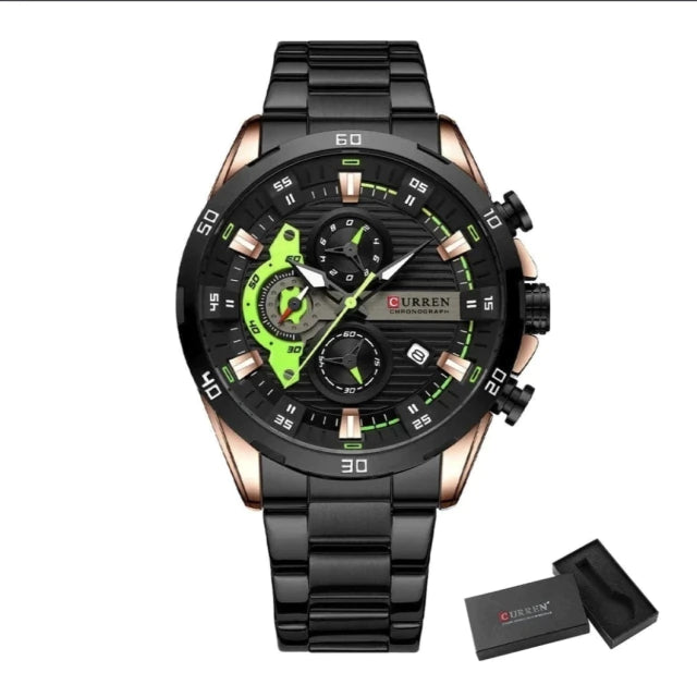 Relógio Executivo Curren Chronograph  Masculino