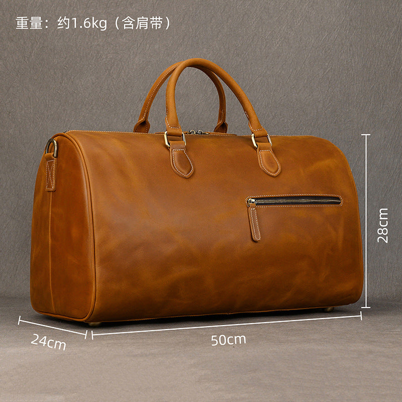 Bolsa de Couro Weekend Caramelo