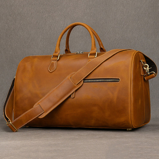 Bolsa de Couro Weekend Caramelo