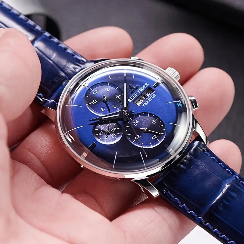 Relógio Executivo Blue Manhattan Reef Tiger