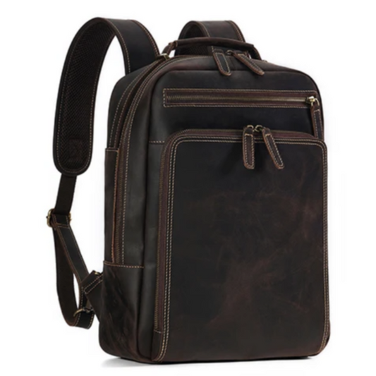 Mochila Executiva Siena de Couro Legitimo para Notebook 15,6