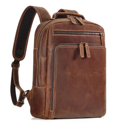 Mochila Executiva Siena de Couro Legitimo para Notebook 15,6