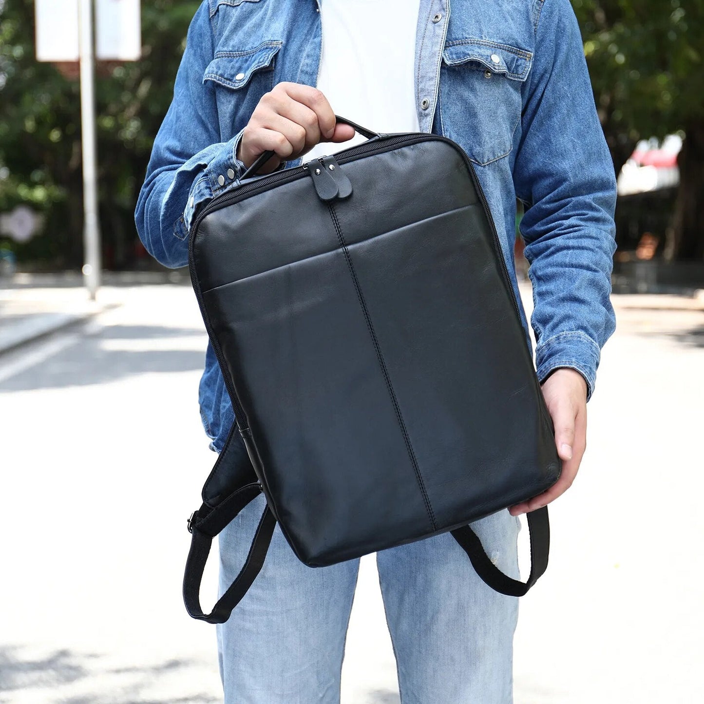 Mochila Executiva Génova de Couro '14'