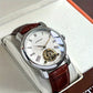 Relógio Masculino Automático Tourbillon Pulseira de Couro - Suacaneta