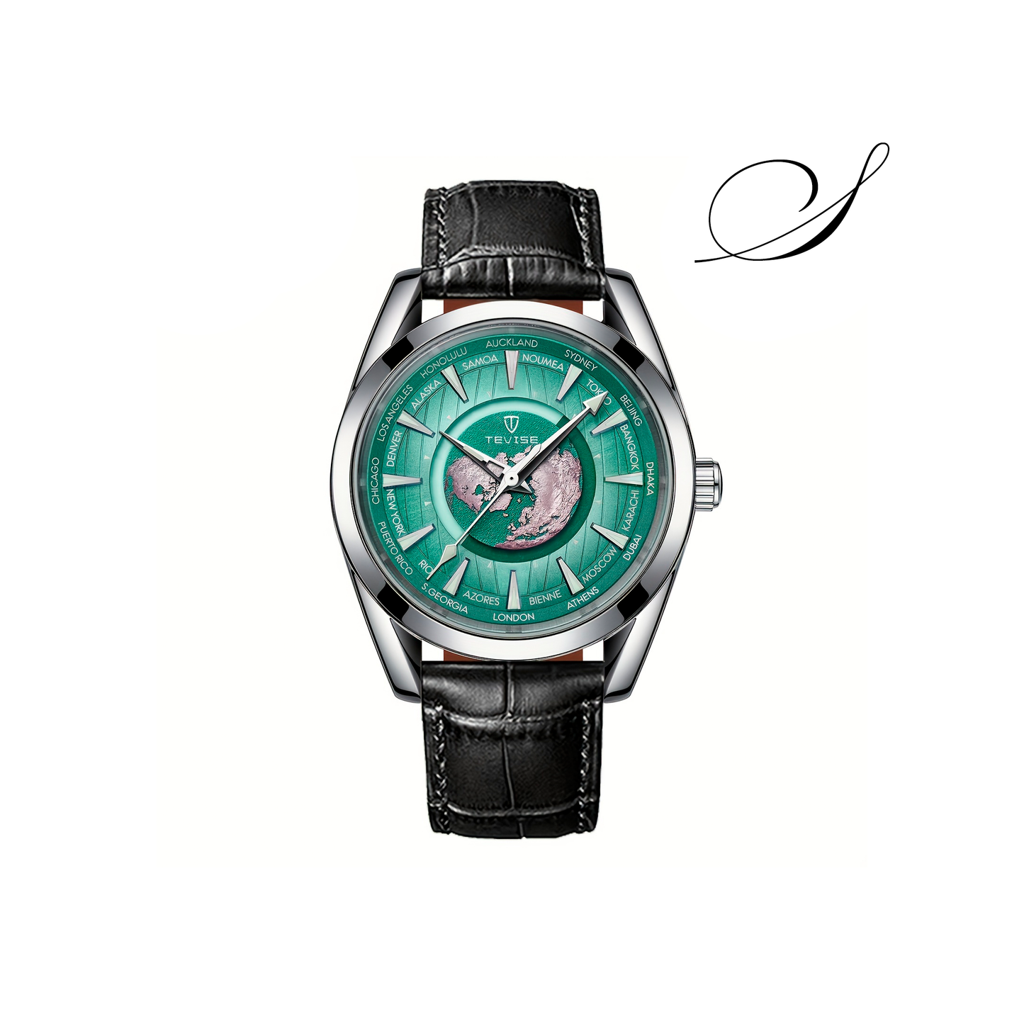 Relógio Masculino Automático Chrono Royale Pulseira de Couro - Suacaneta
