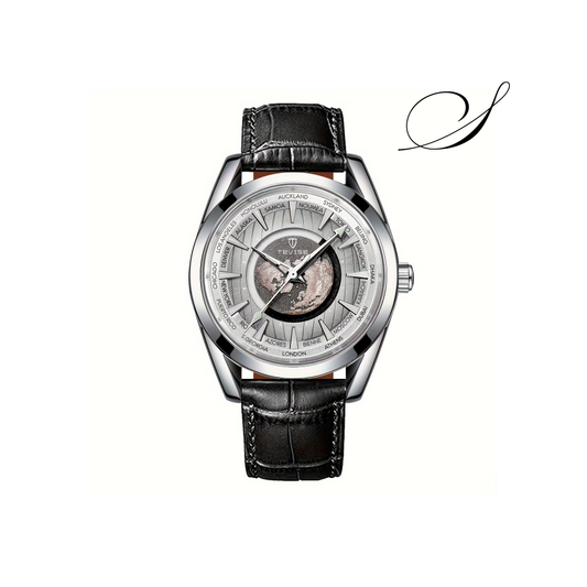 Relógio Masculino Automático Chrono Royale Pulseira de Couro - Suacaneta