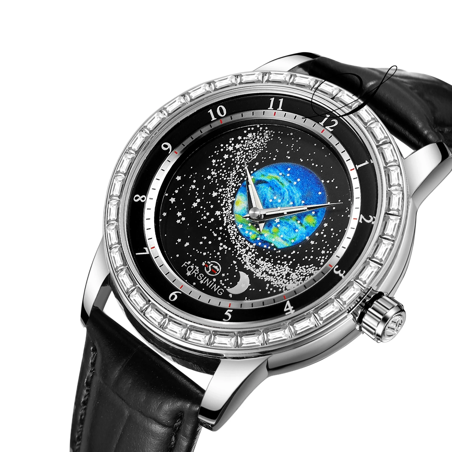 Relógio Masculino Nerval Night Pulseira de Couro Azul - Suacaneta