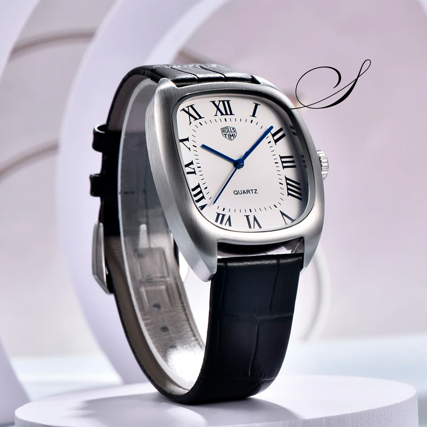 Relógio Masculino Automático Praga D’Or Pulseira de Couro - Suacaneta