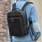 Mochila Executiva Siena de Couro Legitimo para Notebook 15,6