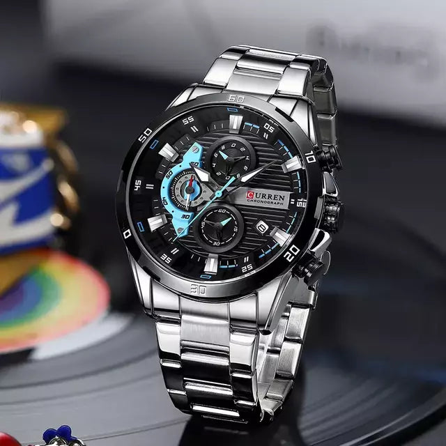 Relógio Executivo Curren Chronograph  Masculino