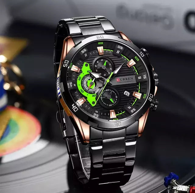 Relógio Executivo Curren Chronograph  Masculino
