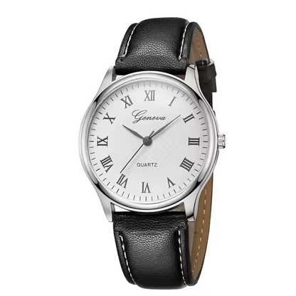 Relógio Masculino Clássico Armand Voltaire Pulseira de Couro - Suacaneta