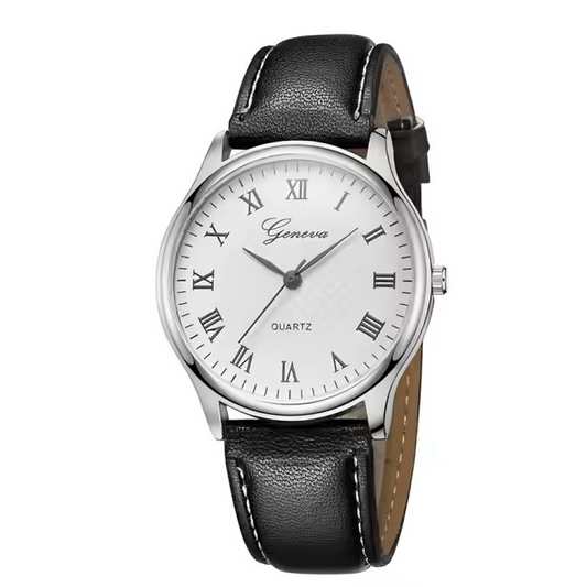 Relógio Masculino Clássico Armand Voltaire Pulseira de Couro - Suacaneta
