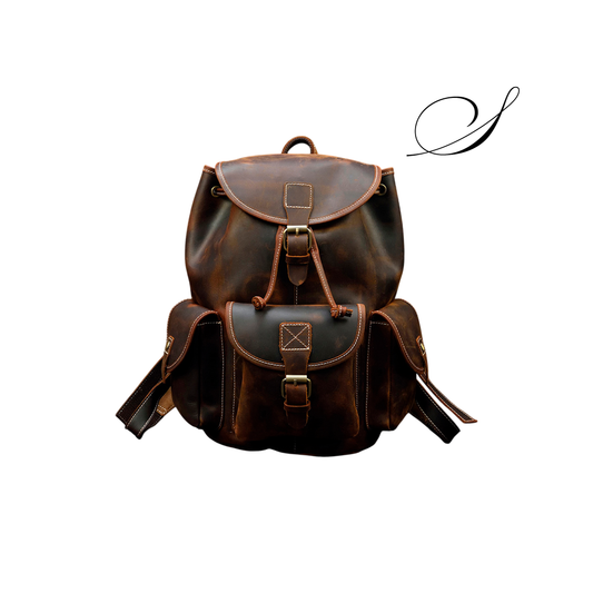Mochila de Couro Explorer Vintage