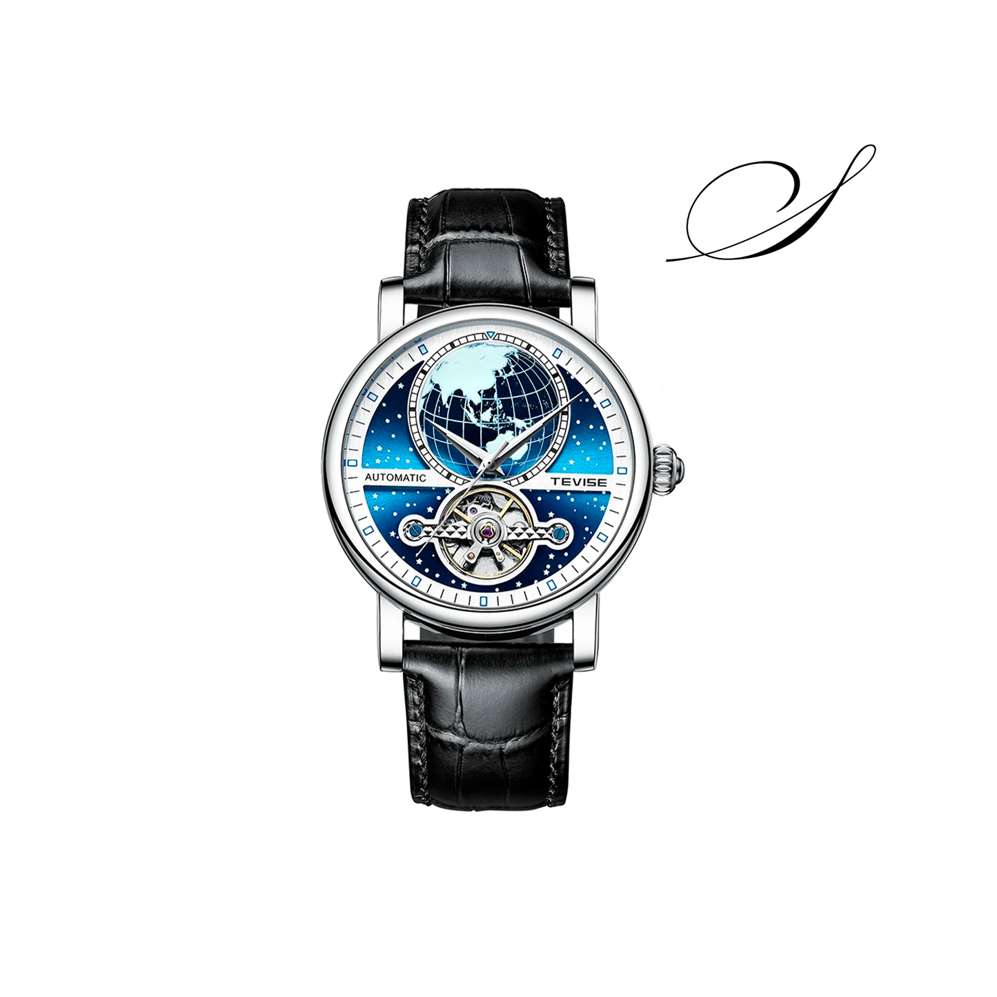 Relógio Masculino Clássico Dominique Horloge Pulseira de Couro - Suacaneta