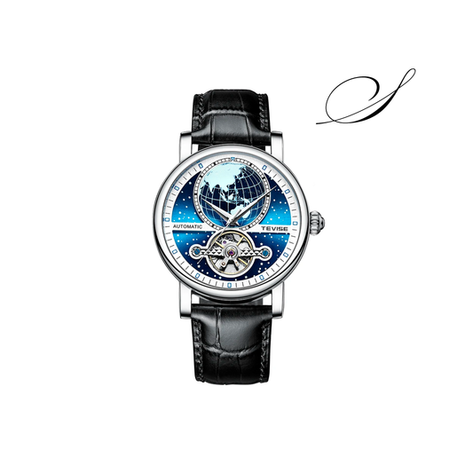 Relógio Masculino Clássico Dominique Horloge Pulseira de Couro - Suacaneta